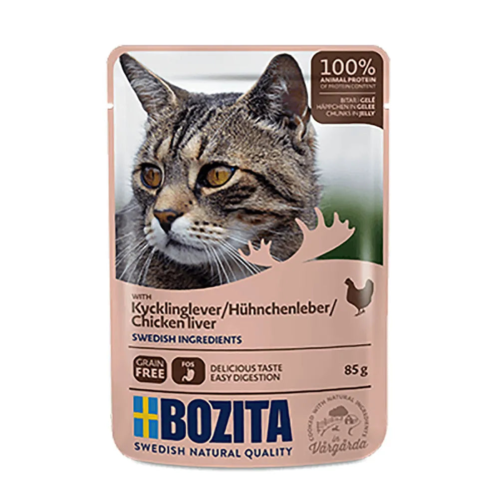 Bozita Feline Kycklinglever I Gelé Pouch 85gr