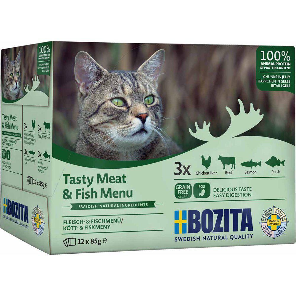 Bozita Feline Meat & Fish In Jelly Multibox 1,02kg