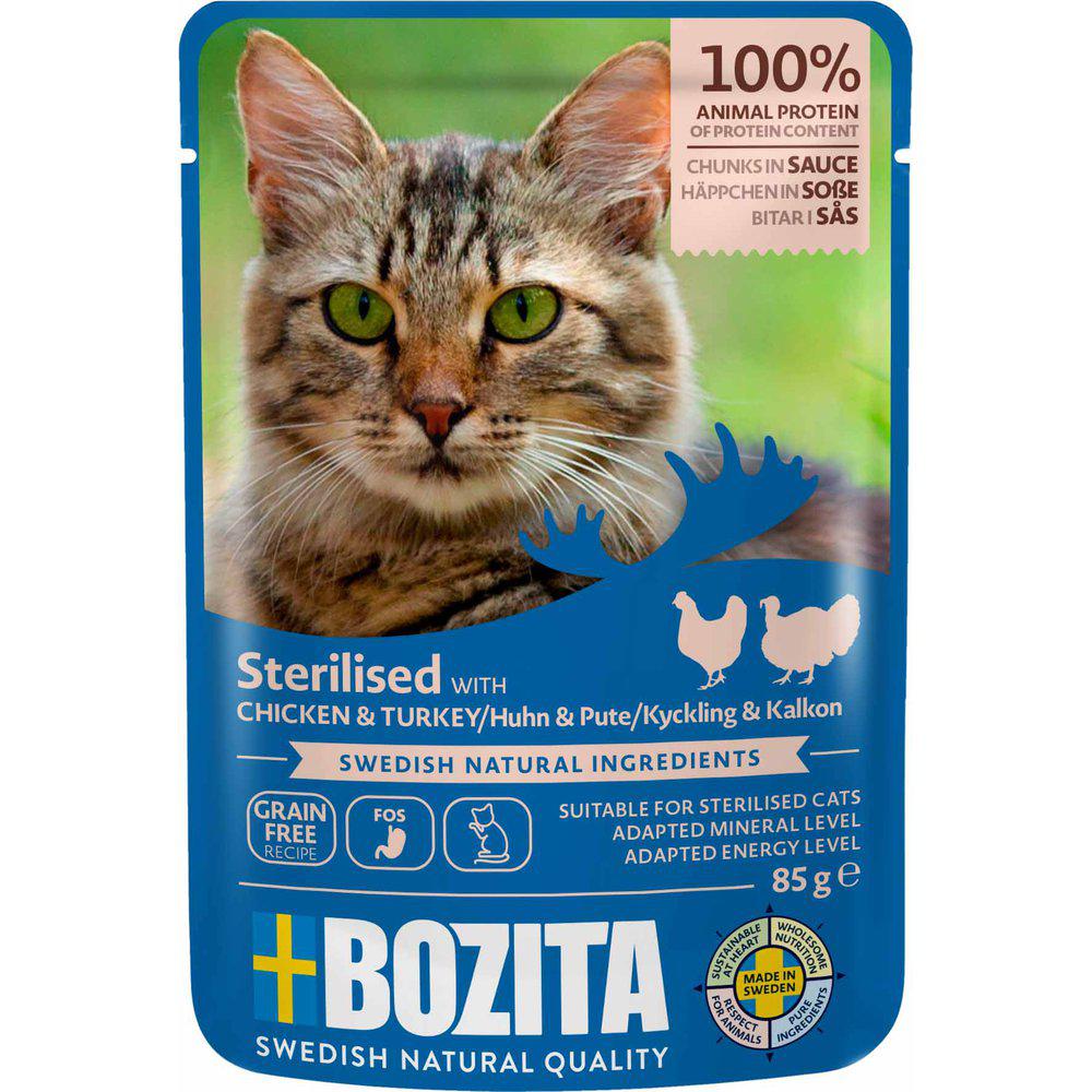 Bozita Feline Chunks In Sauce Sterilized Chicken & Turkey 85