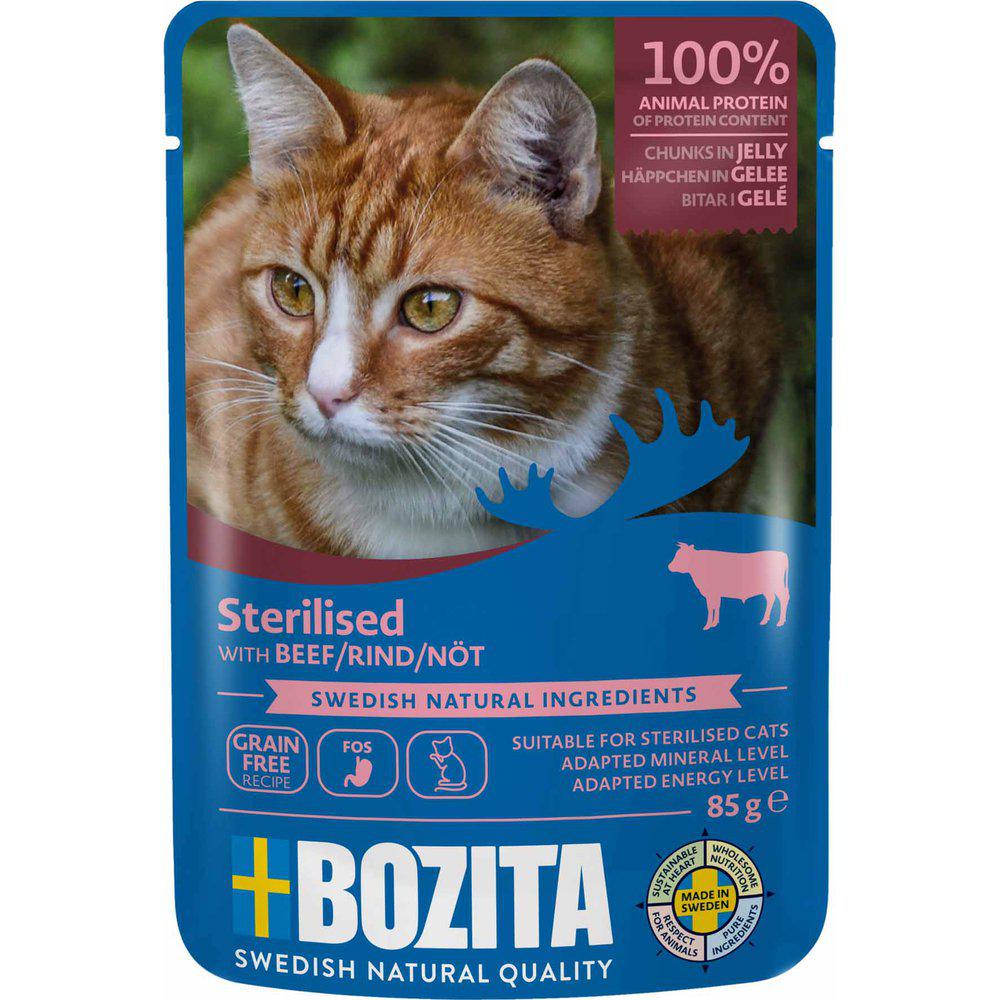 Bozita Feline Chunks In Jelly Sterilized Beef 85g