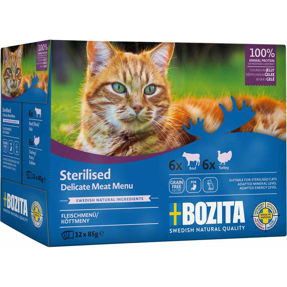 Boizta Feline Sterilised Meat In Jelly Multibox 1,02kg