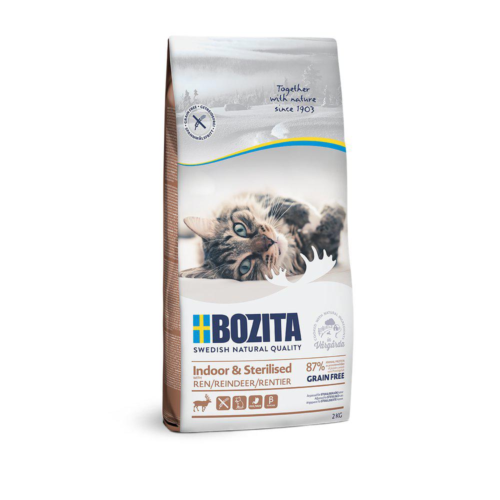 Bozita Indoor & Sterilised Grain Free Reindeer 2kg