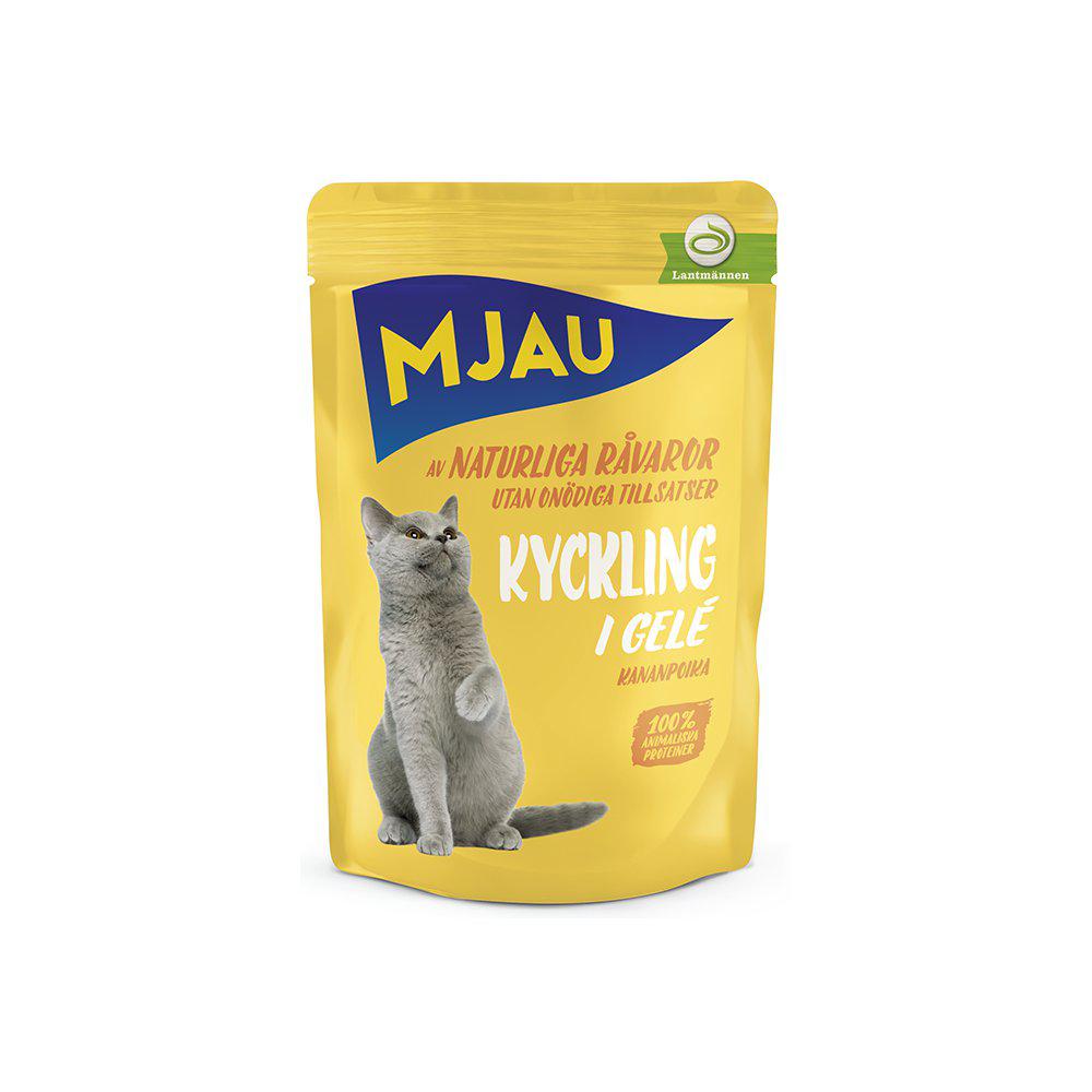 Mjau Pouch Kycklingi Gelé 85gr