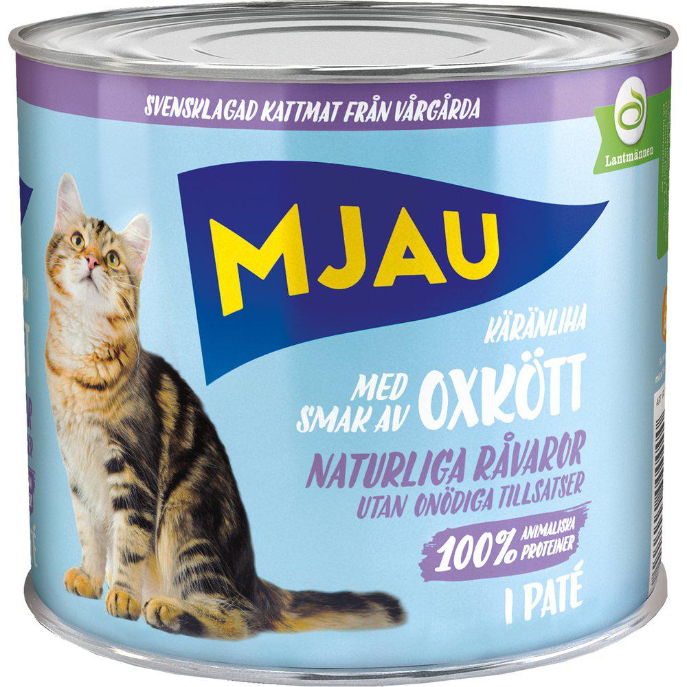 Mjau Konserv Smak Av Oxkött 635g