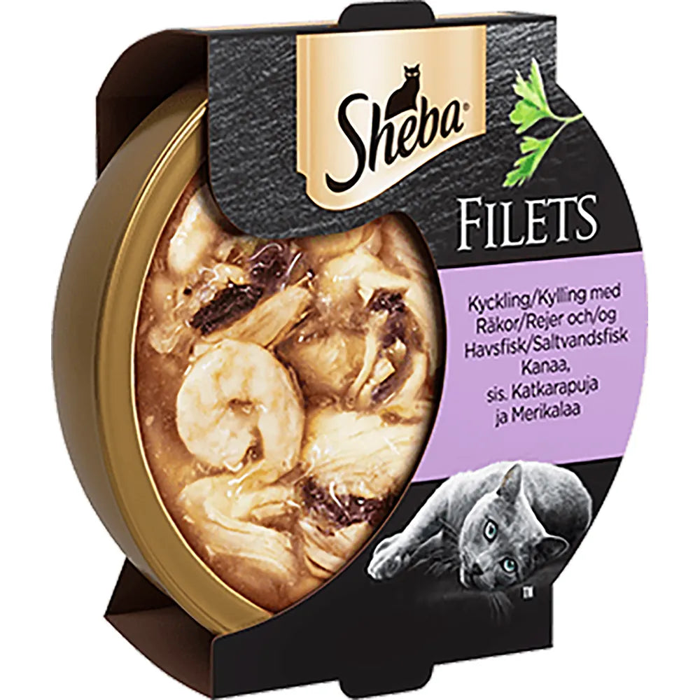 Sheba Lyx Kyckling&räkor&tonfiskfilé 60gr