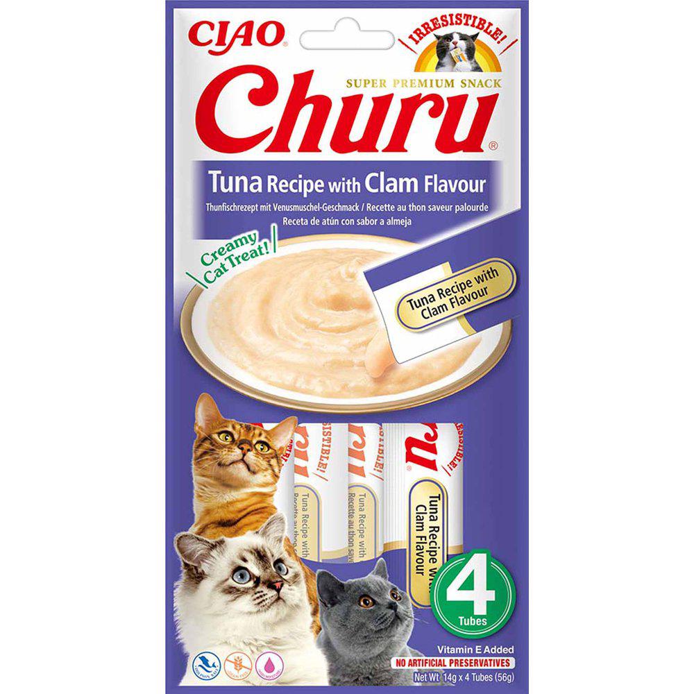 Churu Cat Tuna Withclam Flavour 4st