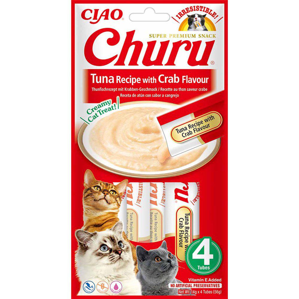 Churu Cat Tuna Withcrab Flvour 4st