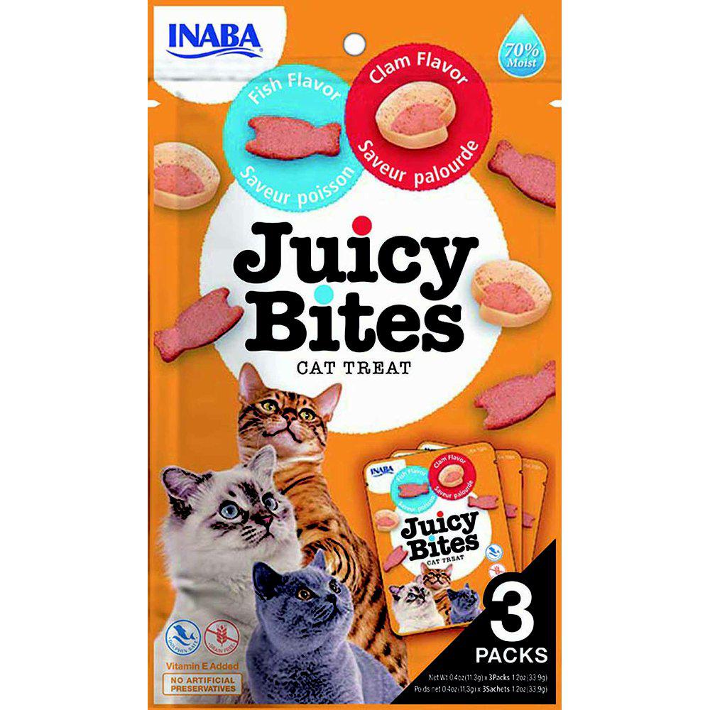 Churu Cat Juicy Bites Fish/clam 3st