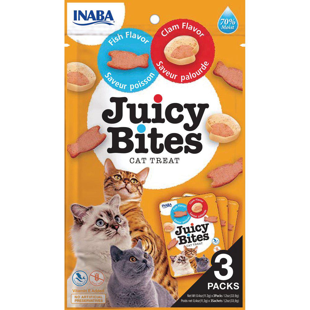 Churu Cat Juicy Bites Fish/clam 3st