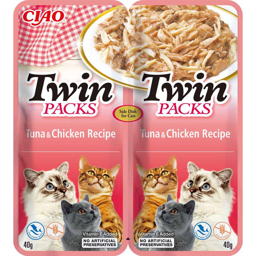 Twin Packs Cat Tuna/chicken In Tuna Broth 2x40g