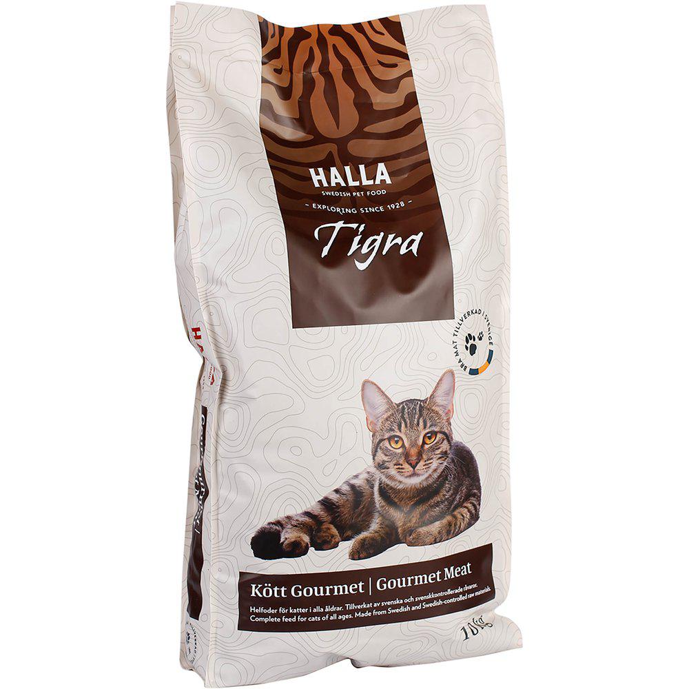 Kattfoder Tigra Kött Gourmet 10kg