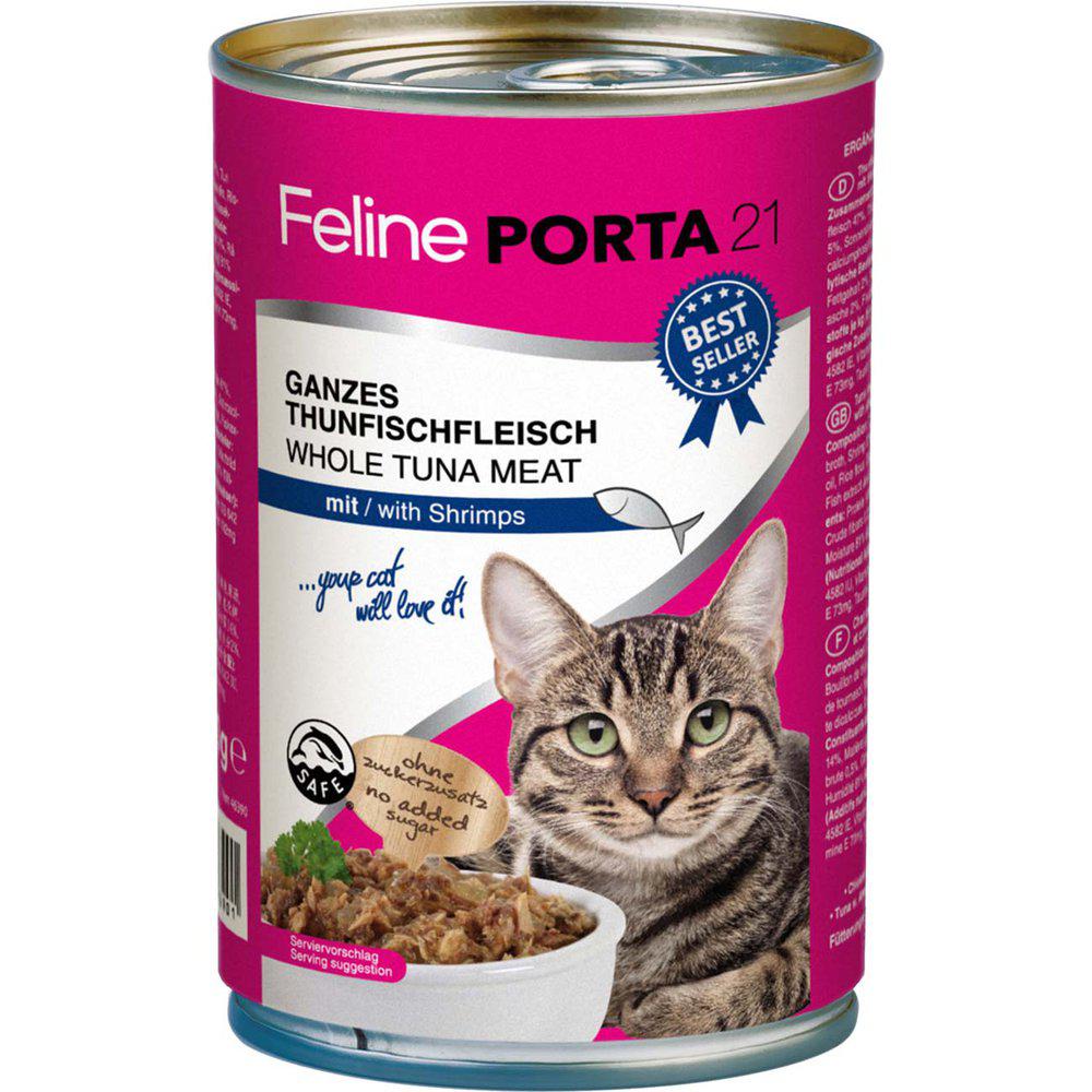 Kattfoder Feline Tonfisk & Räkor 400gr Burk