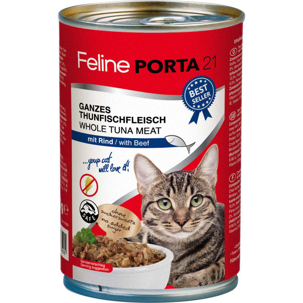 Kattfoder Feline Tonfisk & Biff 400gr Burk