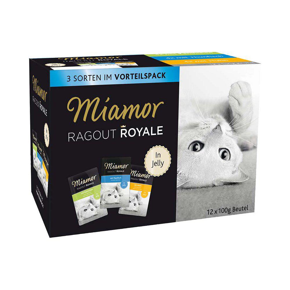 Miamor Ragout Multipack Gelé (Kyckl,tonfsk,kanin) 12x100gr