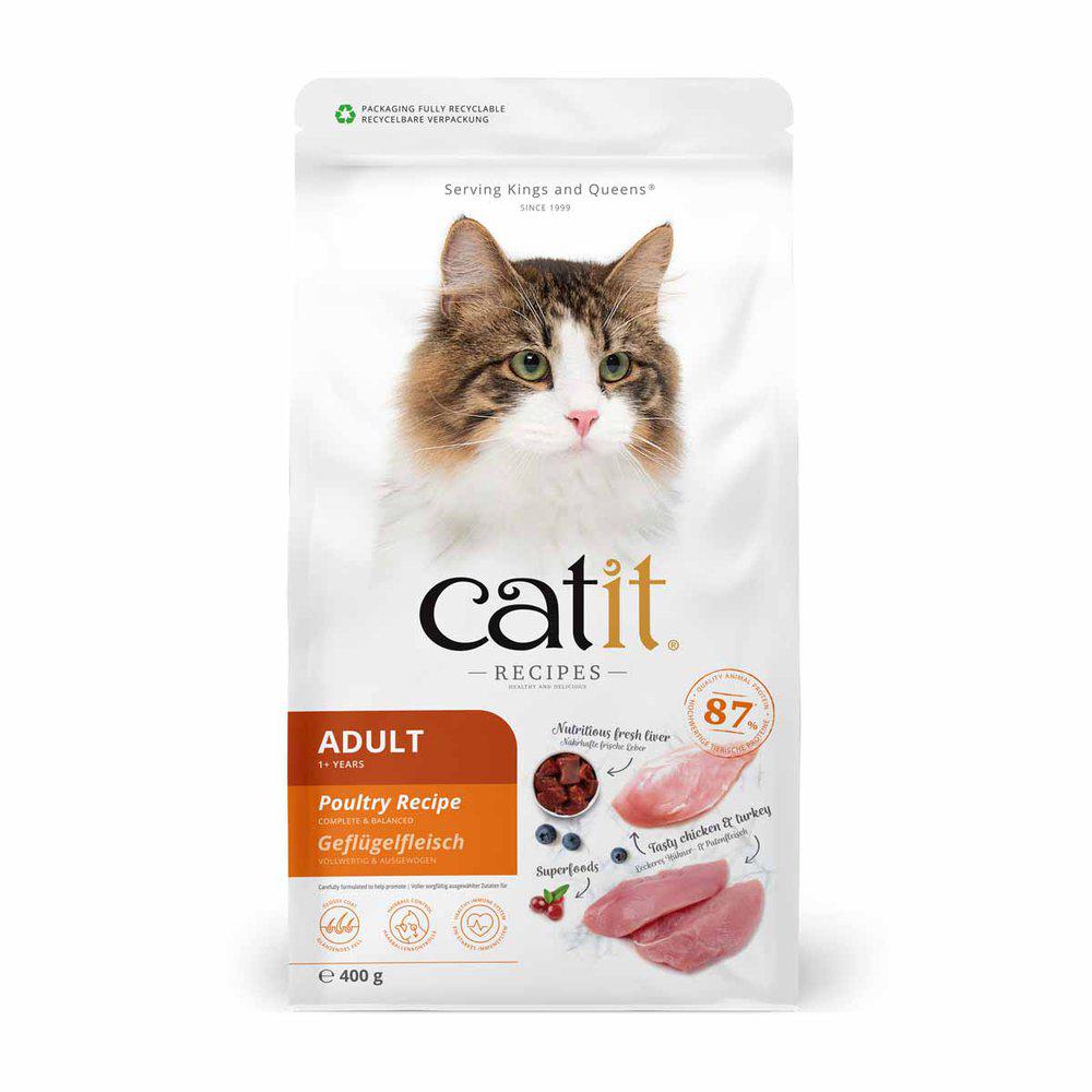 Catit Recipies Dry Adult Chicken&turkey400g