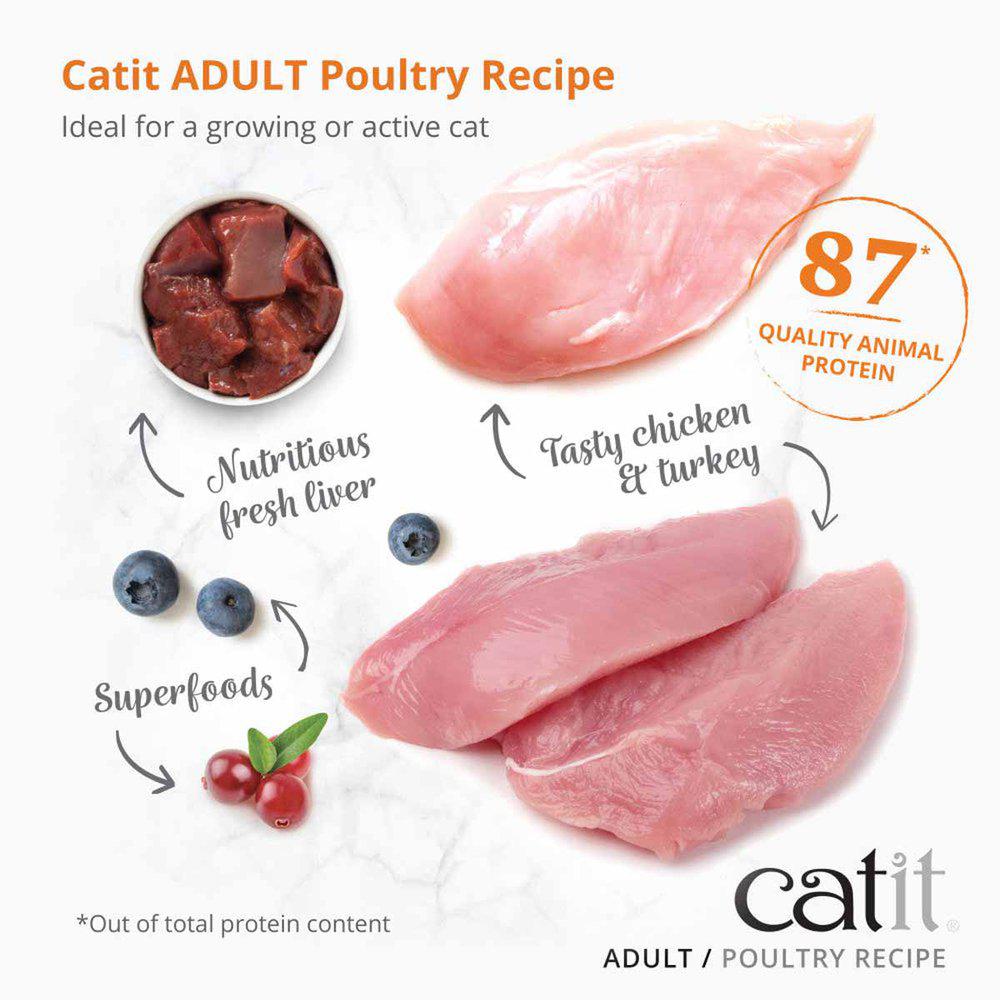 Catit Recipies Dry Adult Chicken&turkey400g