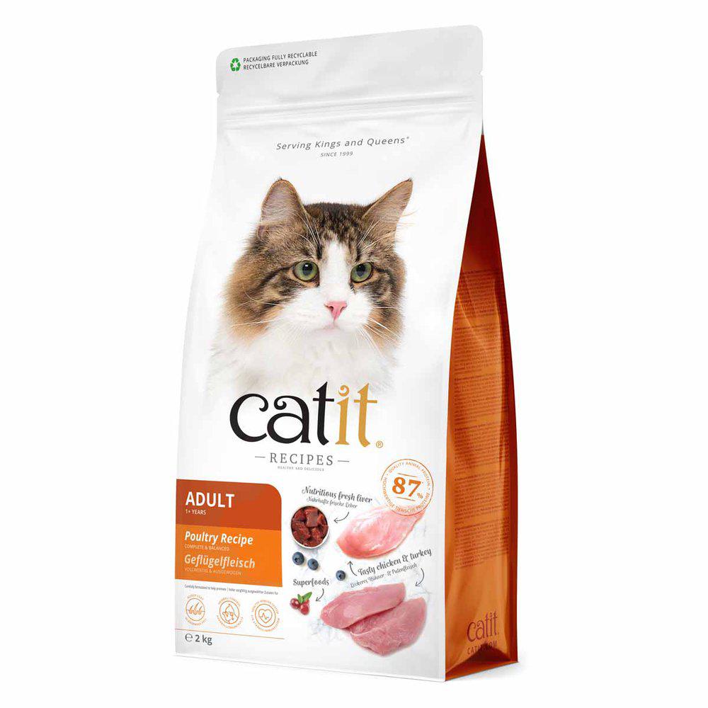 Catit Recipies Dry Adult Chicken&turkey2kg