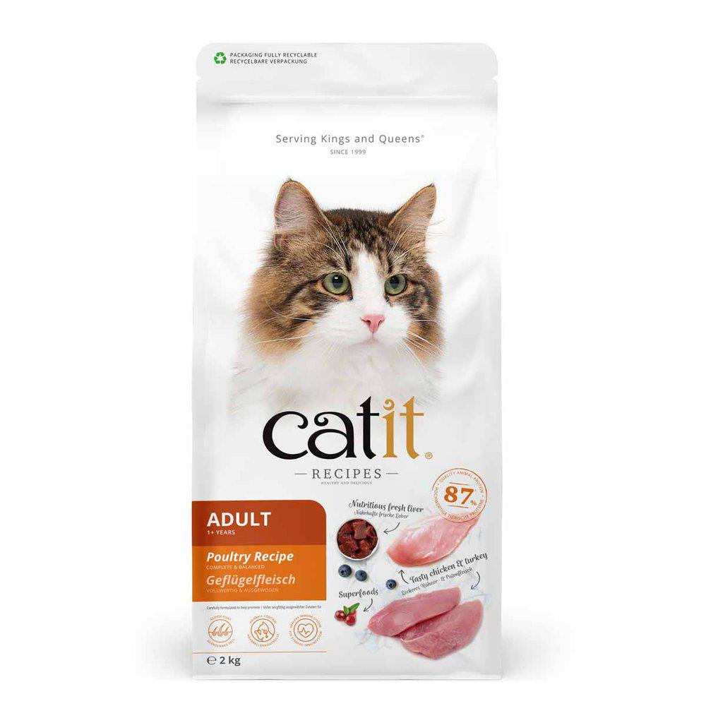 Catit Recipies Dry Adult Chicken&turkey2kg