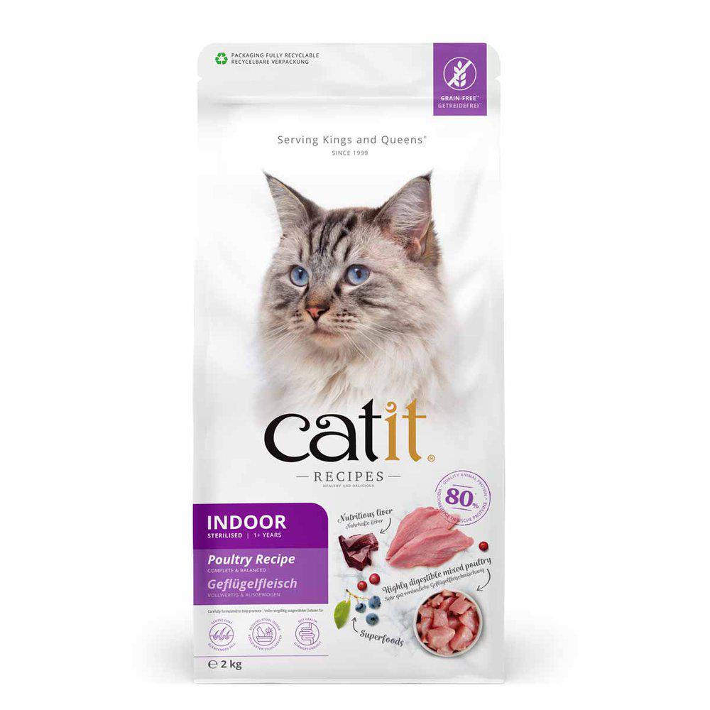 Catit Recipies Dry Adult Indoor Cat 2kg