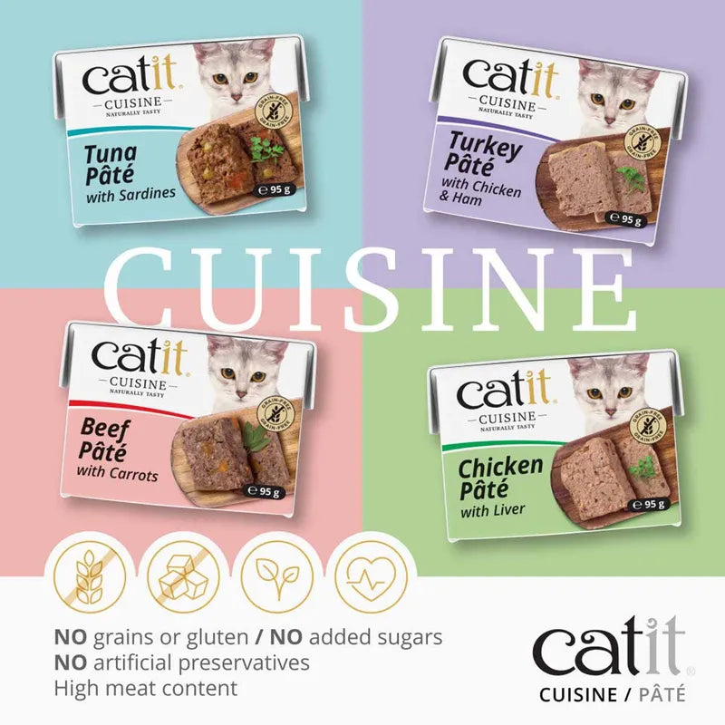 Catit Cuisine Pate Turkey, Chicken & Ham 95g