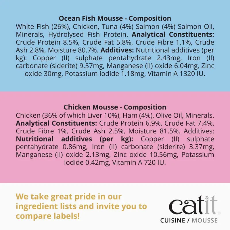 Catit Cuisine Mousse Tuna & Salmon 90g