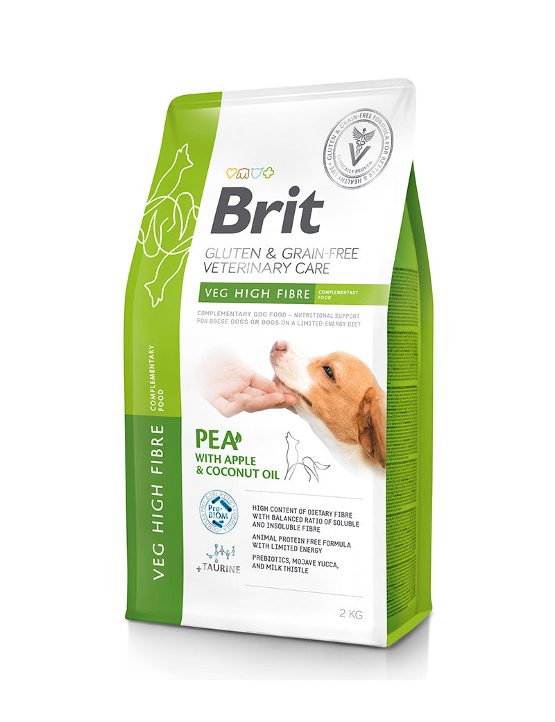 Brit GF Vet Diets Dog Veg High Fibre 2 kg