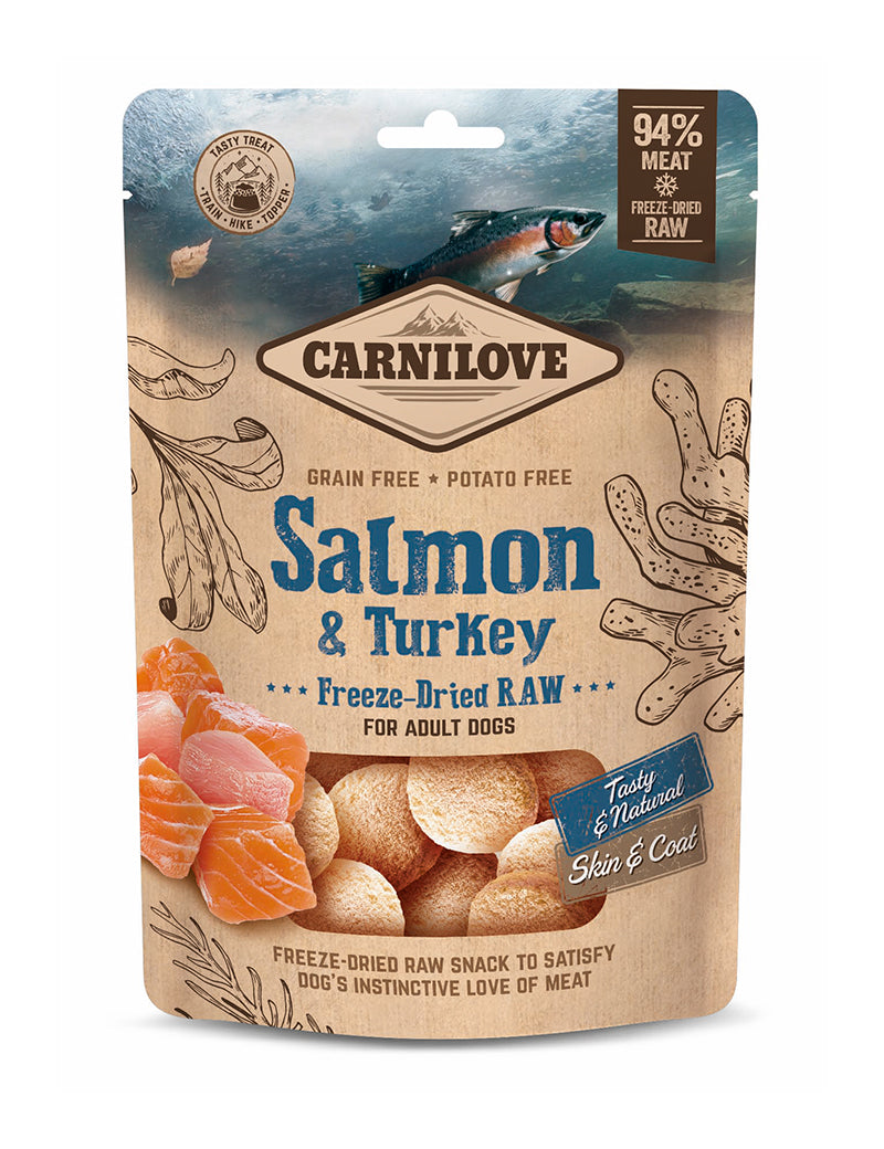 Carnilove Freeze-Dried Raw Snacks Salmon & Turkey 60g