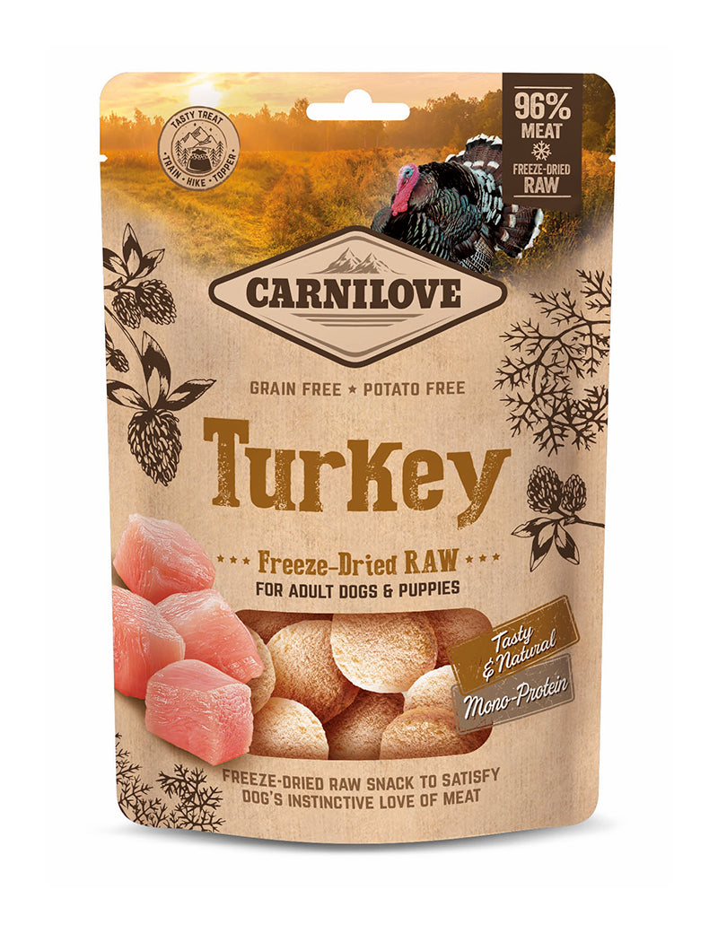 Carnilove Freeze-Dried Raw Snacks Turkey 60g