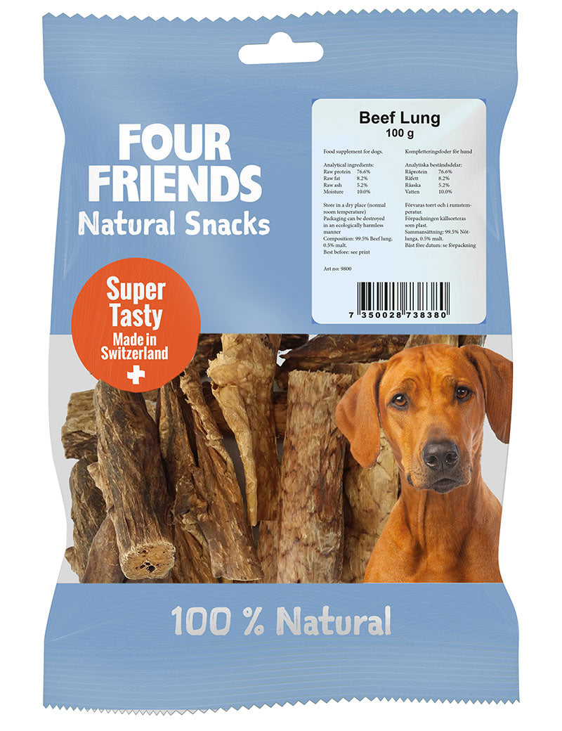 FourFriends Dog Beef Lung 100g