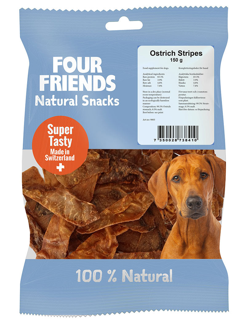 FourFriends Dog Ostrich Stripes 150g