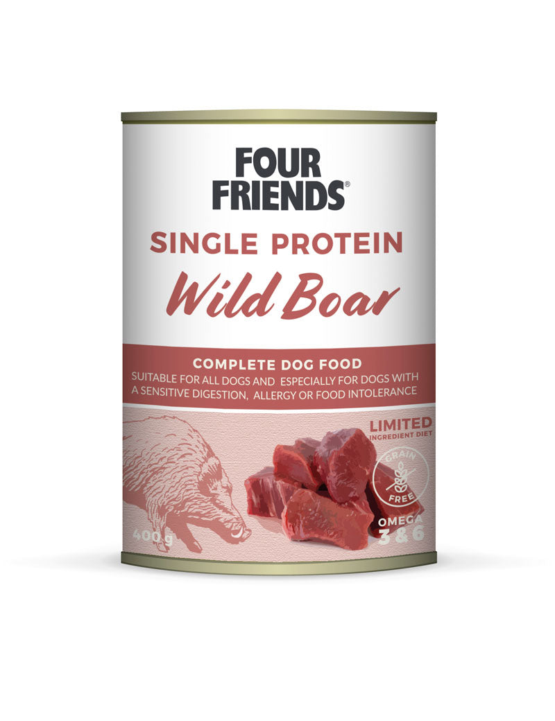 FourFriends Dog Wild Boar 400 g burk